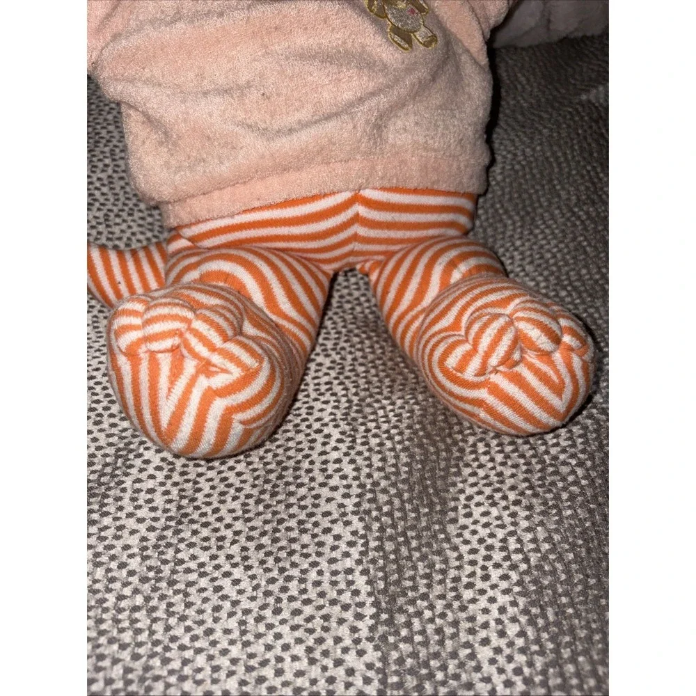 Vintage 1983 Cabbage Patch Kids Cat Koosas Brown Hair and Orange Striped Outfit